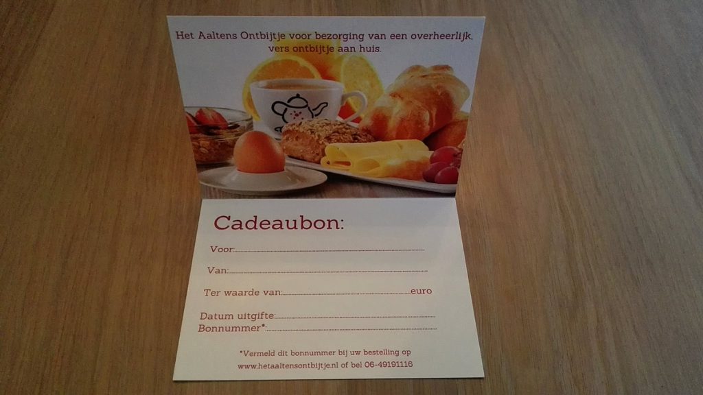 buffet Gedwongen Signaal Cadeaubon - Hetaaltensontbijtje.nl
